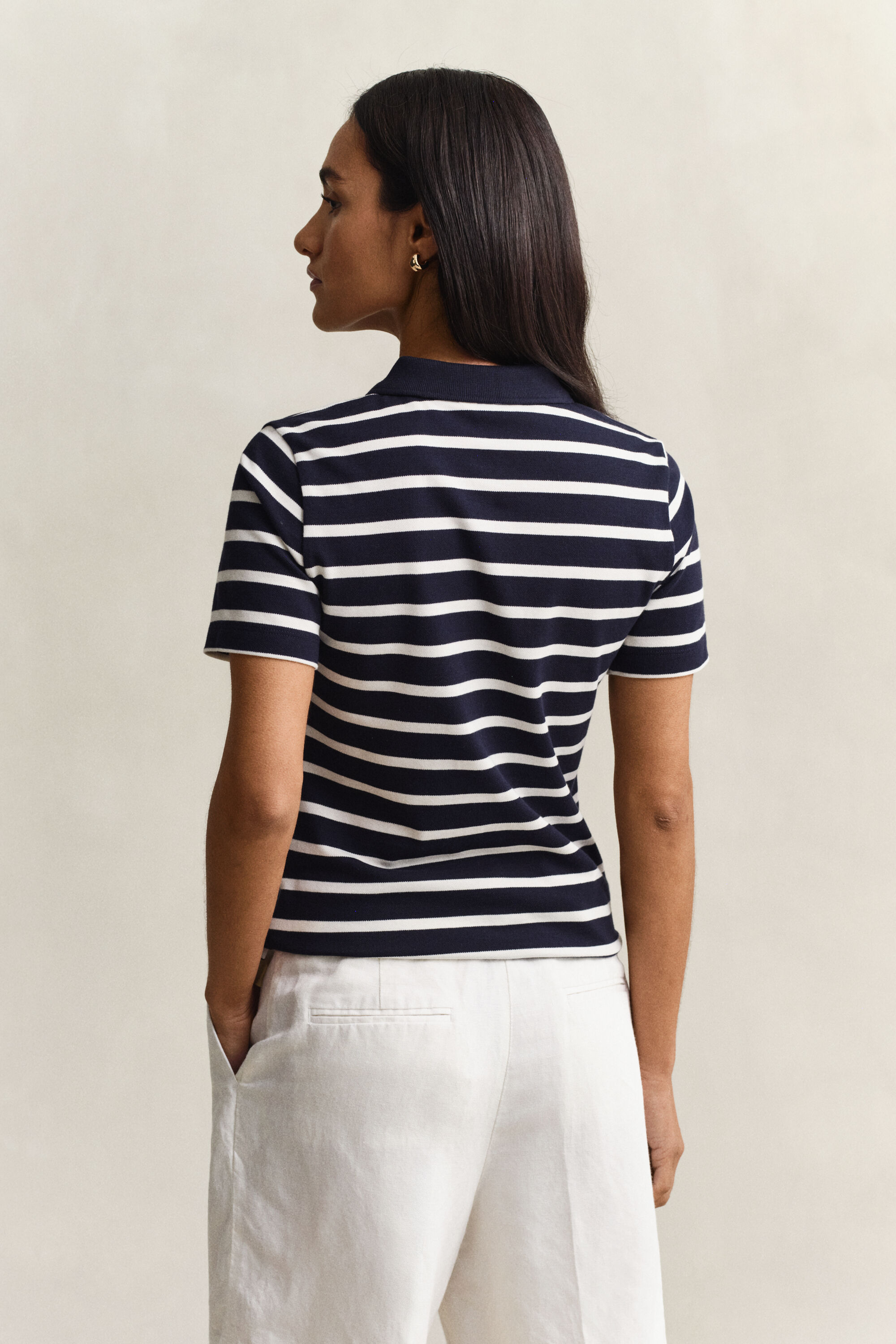 Piqué Poloshirt mit Streifen