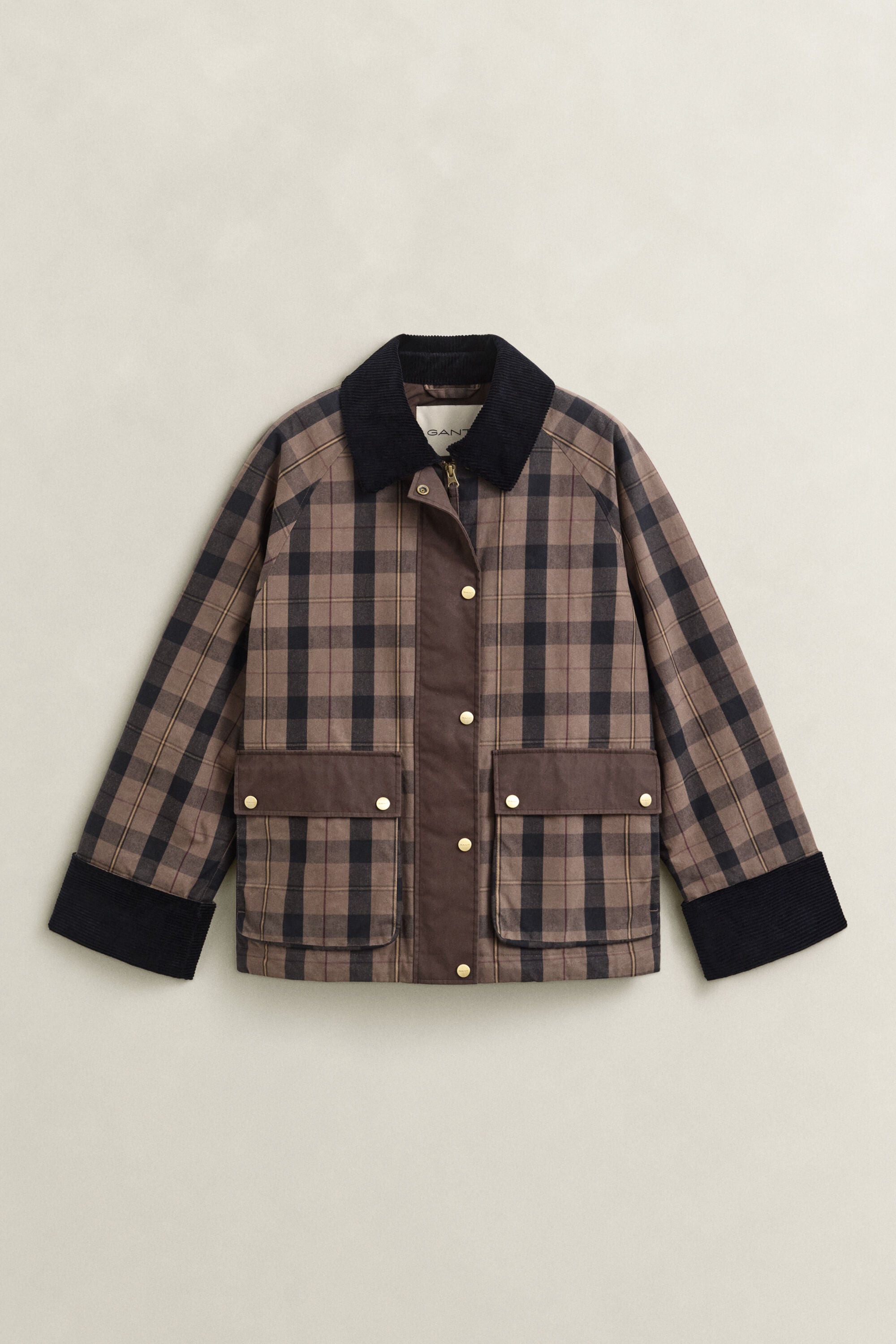 Check Waxed Jacket