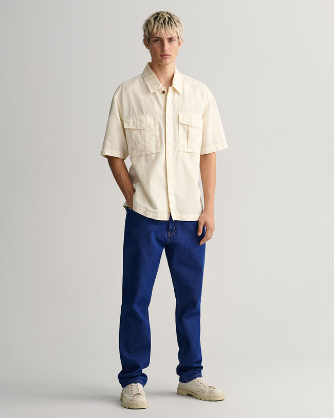 Relaxed Fit Utility Kurzarmhemd