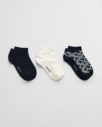 3er-Pack Monogram Knöchelsocken