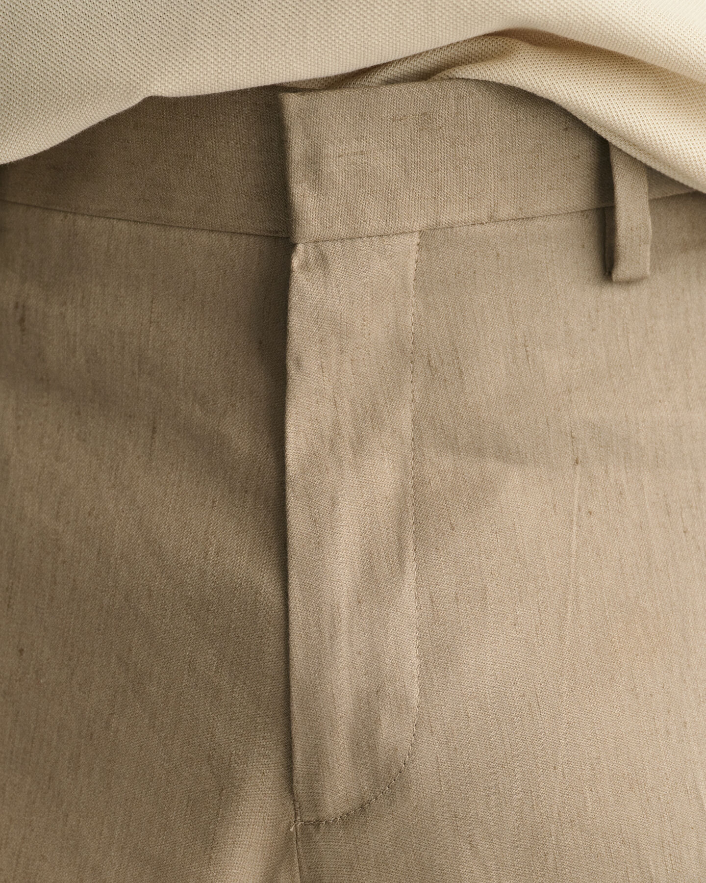 Slim Fit Baumwoll Leinen Anzughose