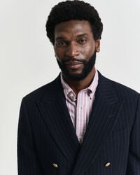 Slim Fit Seersucker Club Sakko mit Streifen