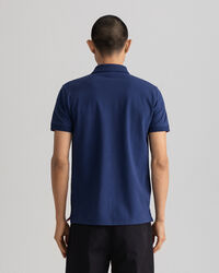 Piqué Rugger Poloshirt mit Kontrastkragen