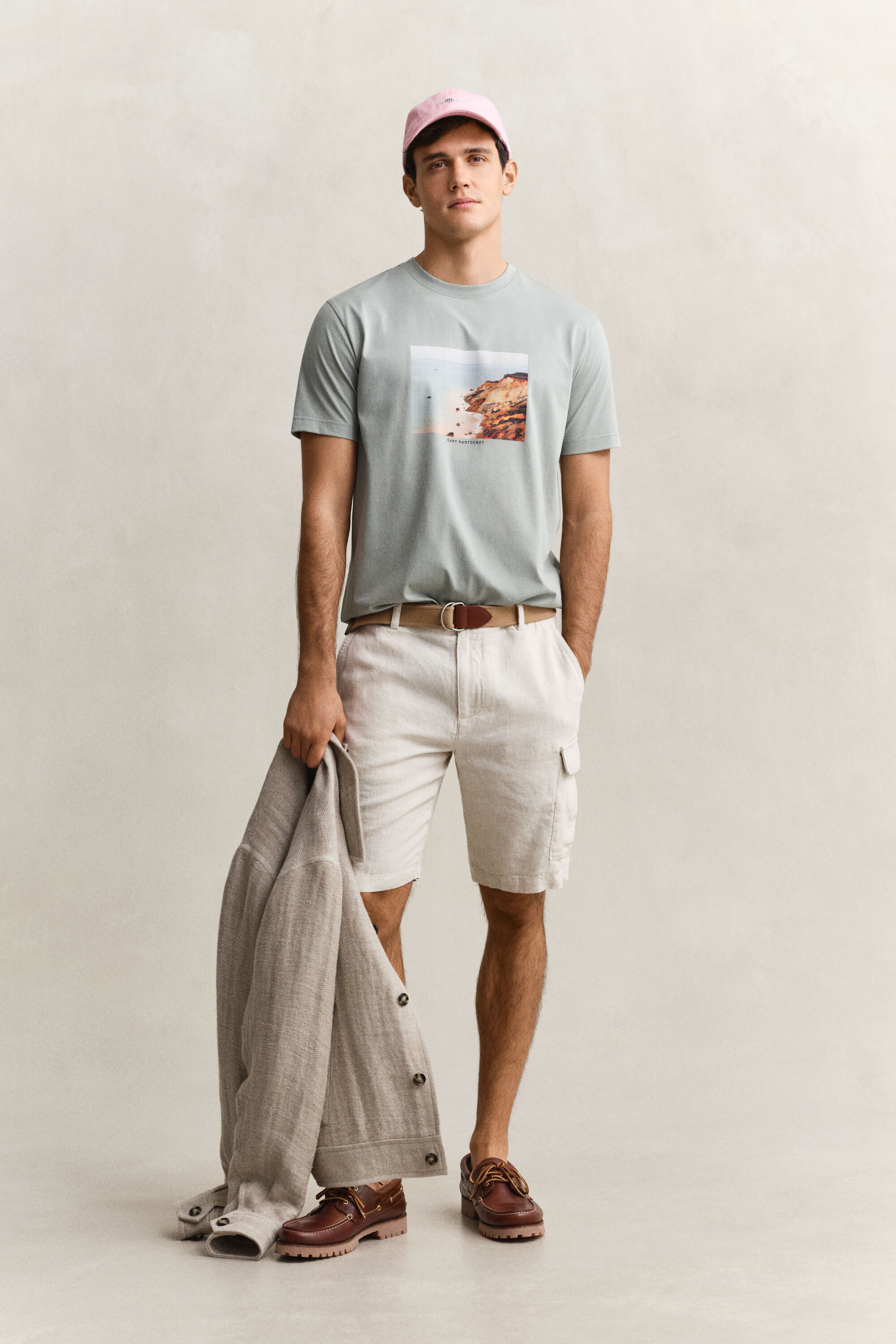 Linen Cargo Shorts