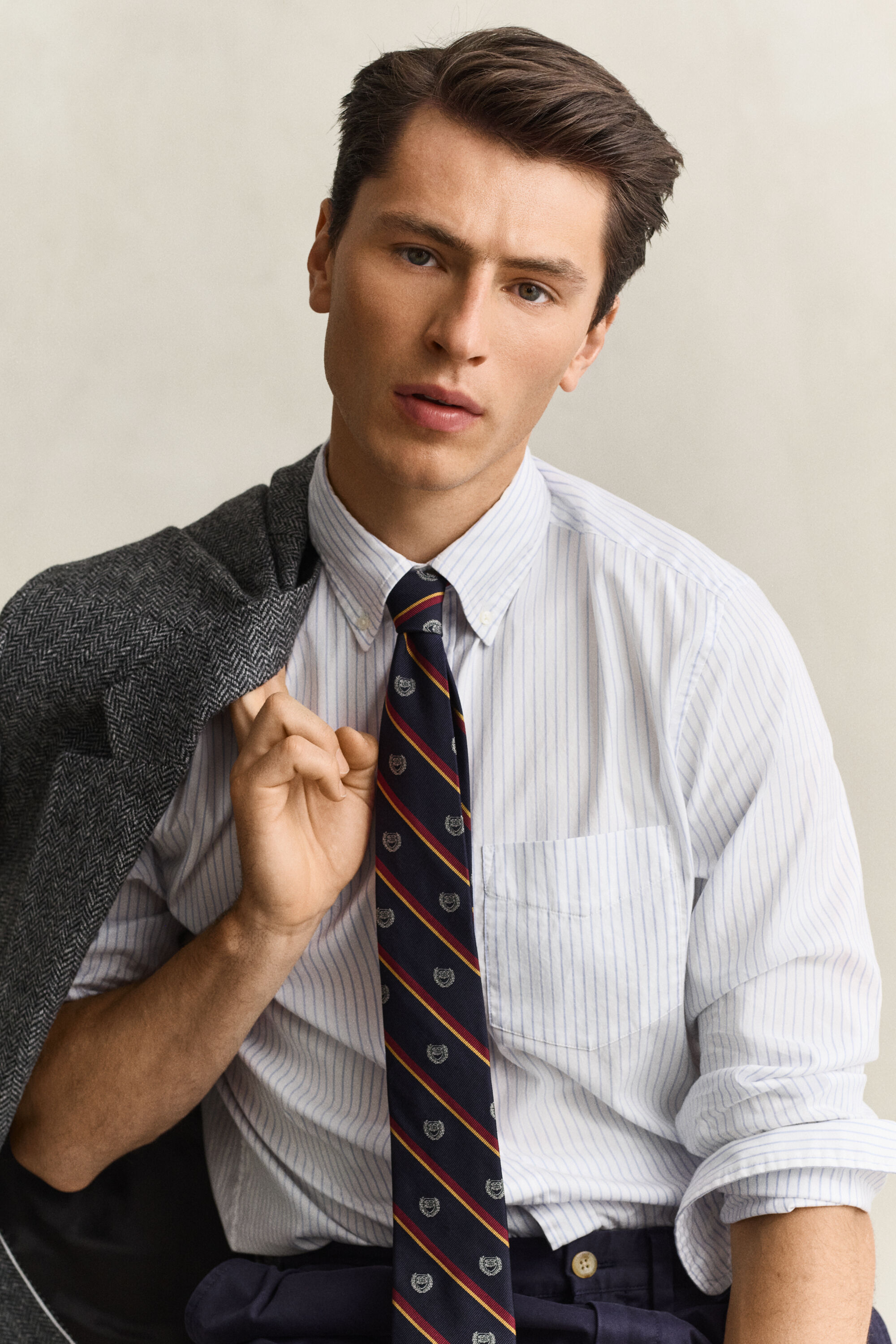 Camicia Oxford a righe Gant x Yale