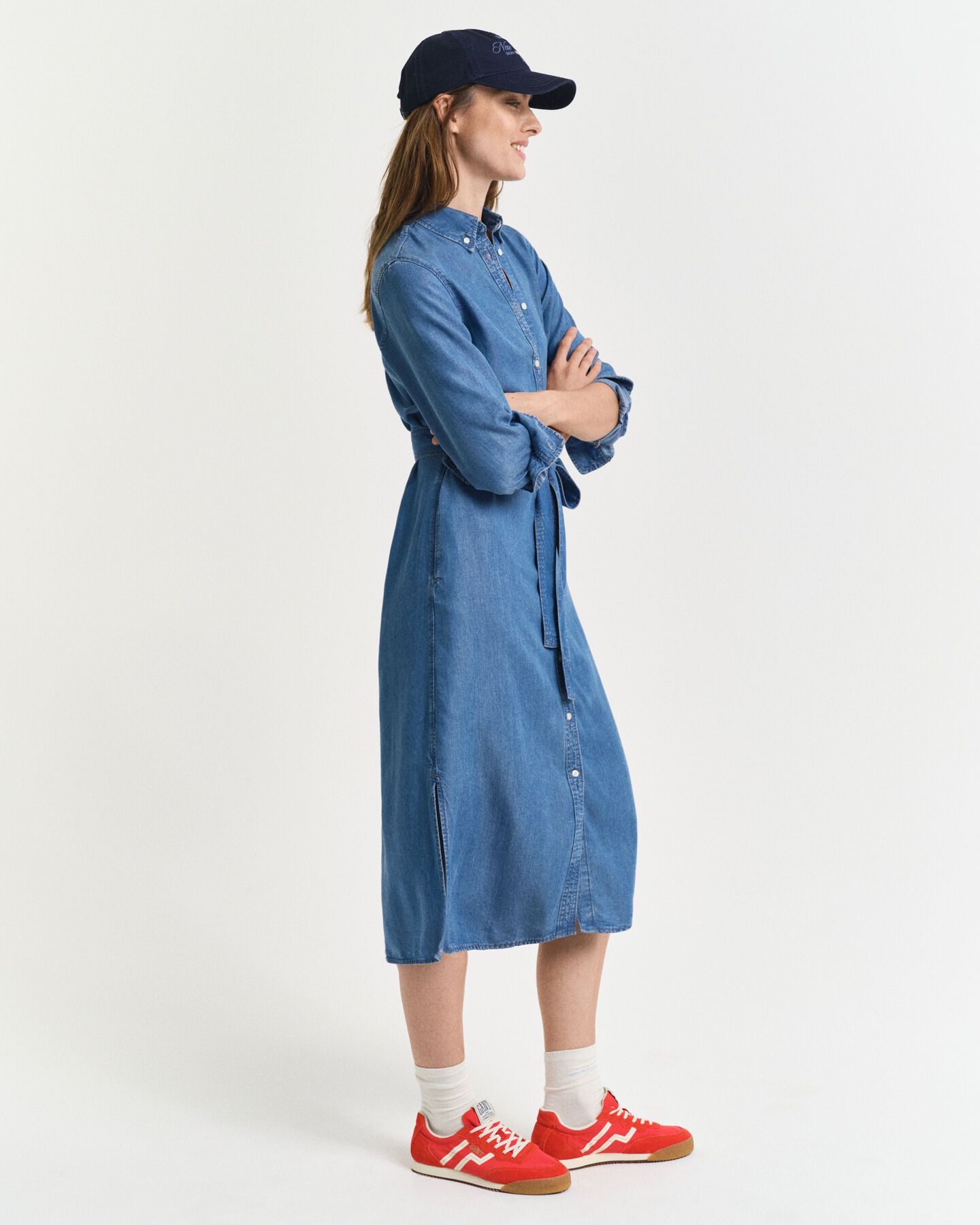 Chambray Hemdblusenkleid