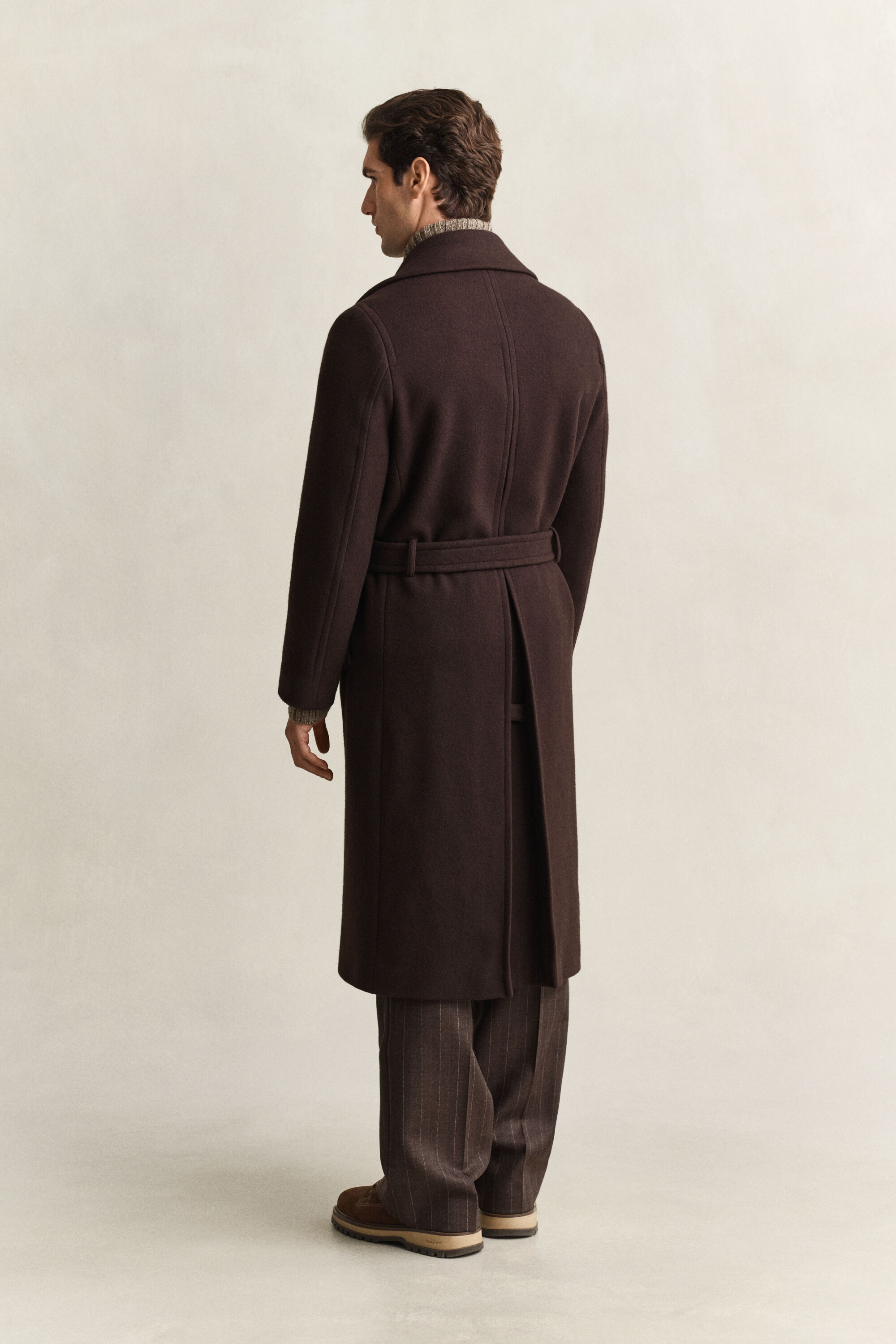 Cappotto con cintura Utility