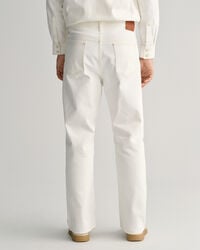 Weiße Loose Fit Jeans