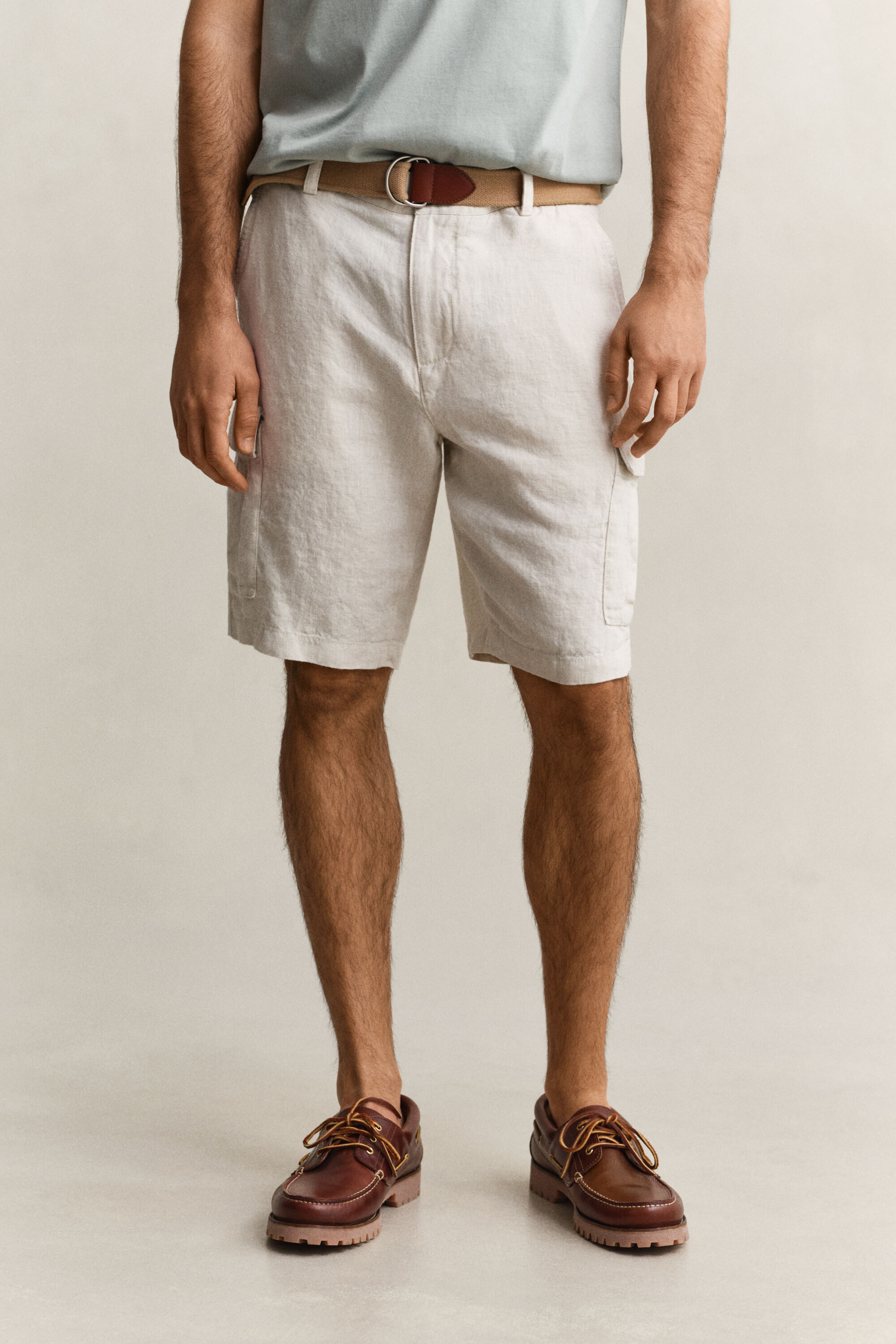 Linen Cargo Shorts