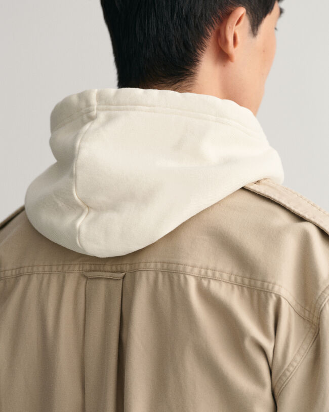 Solid Relaxed Fit Twillhemd