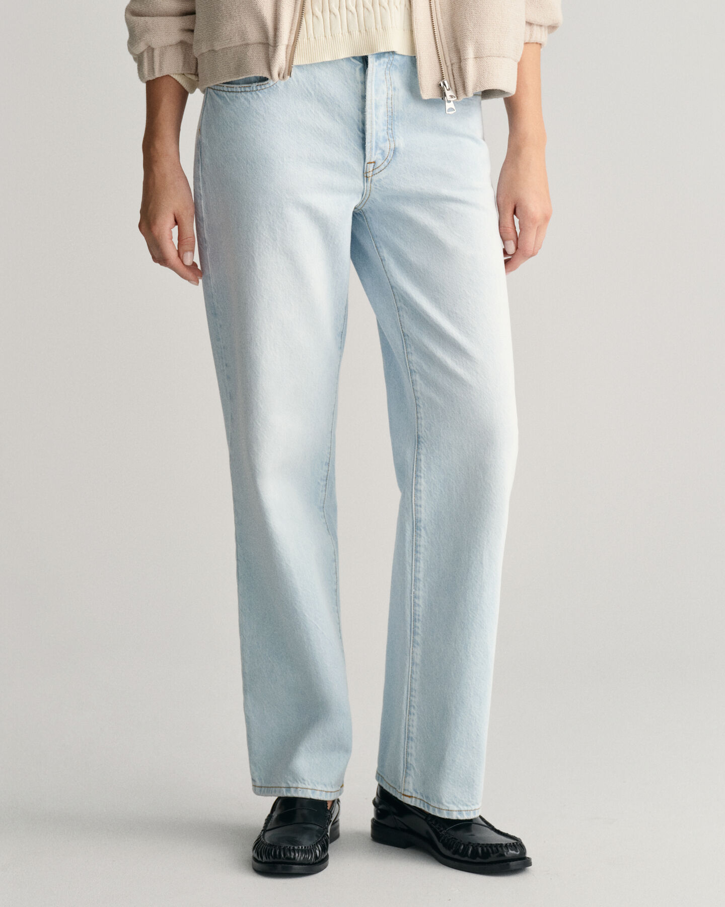 Rigid Jeans mit geradem Bein