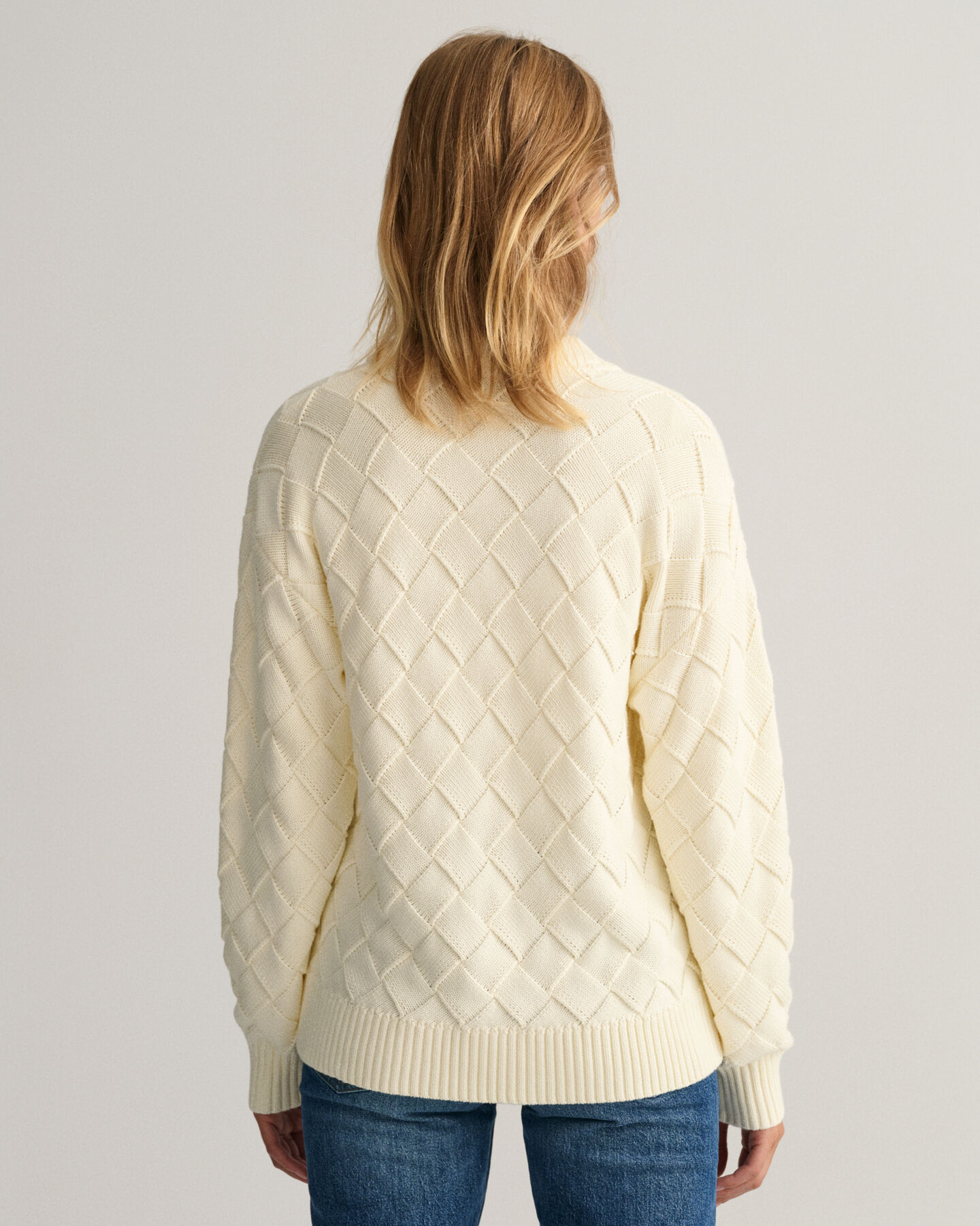 Strickjacke mit Webstruktur