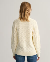 Strickjacke mit Webstruktur