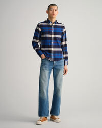 Regular Fit Flanellhemd mit Tartan-Muster