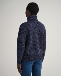 Mehrfarbiger Rollkragenpullover