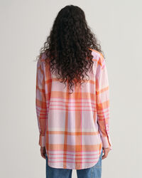 Oversized Madras Bluse