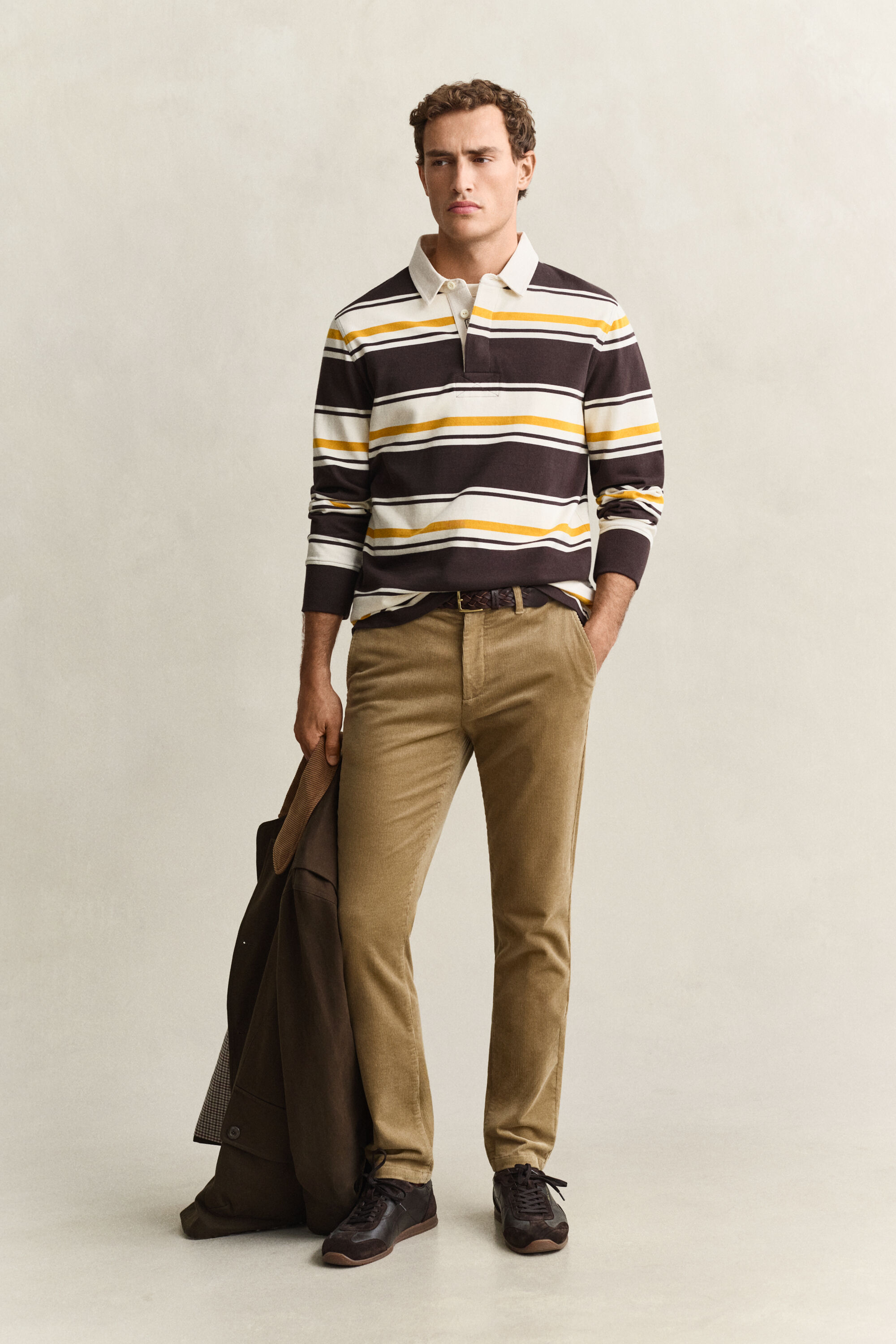 Slim Fit Cord Chinohose
