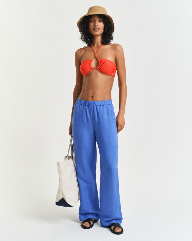 Relaxed Fit Leinenmix Pull-On Hose