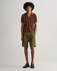 Piqu&eacute; Poloshirt im 70er-Jahre-Stil