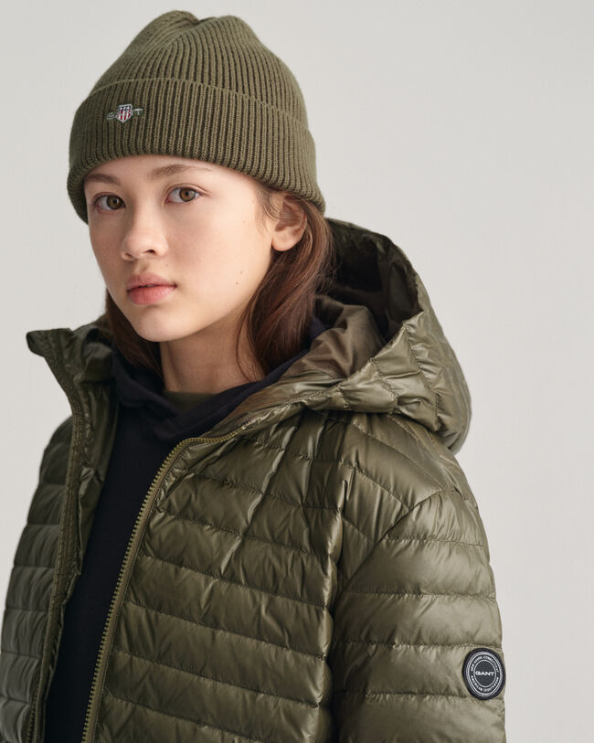 Teens Shiny Leichte Daunensteppjacke