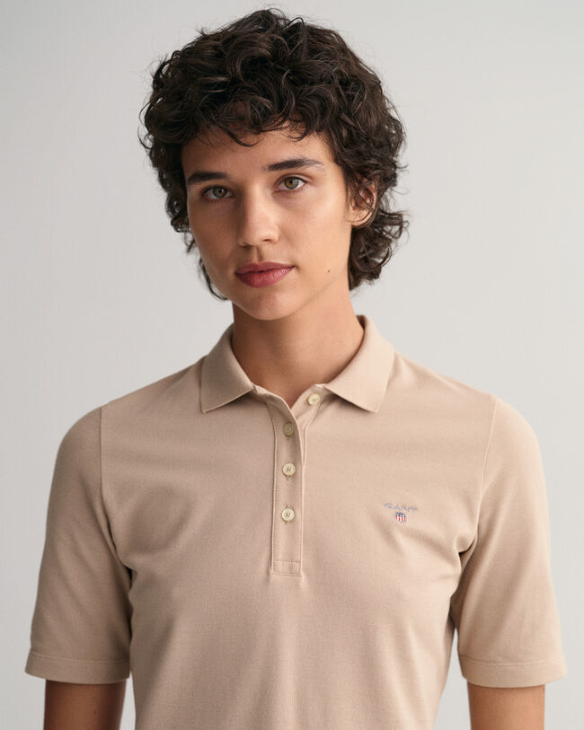 Original Piqué Poloshirt mit längerem Arm