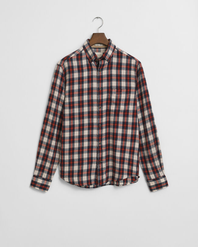Regular Fit Windblown Flannel Hemd mit Karomuster