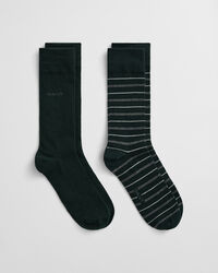 2er-Pack Socken mit bunten Streifen in Geschenkbox