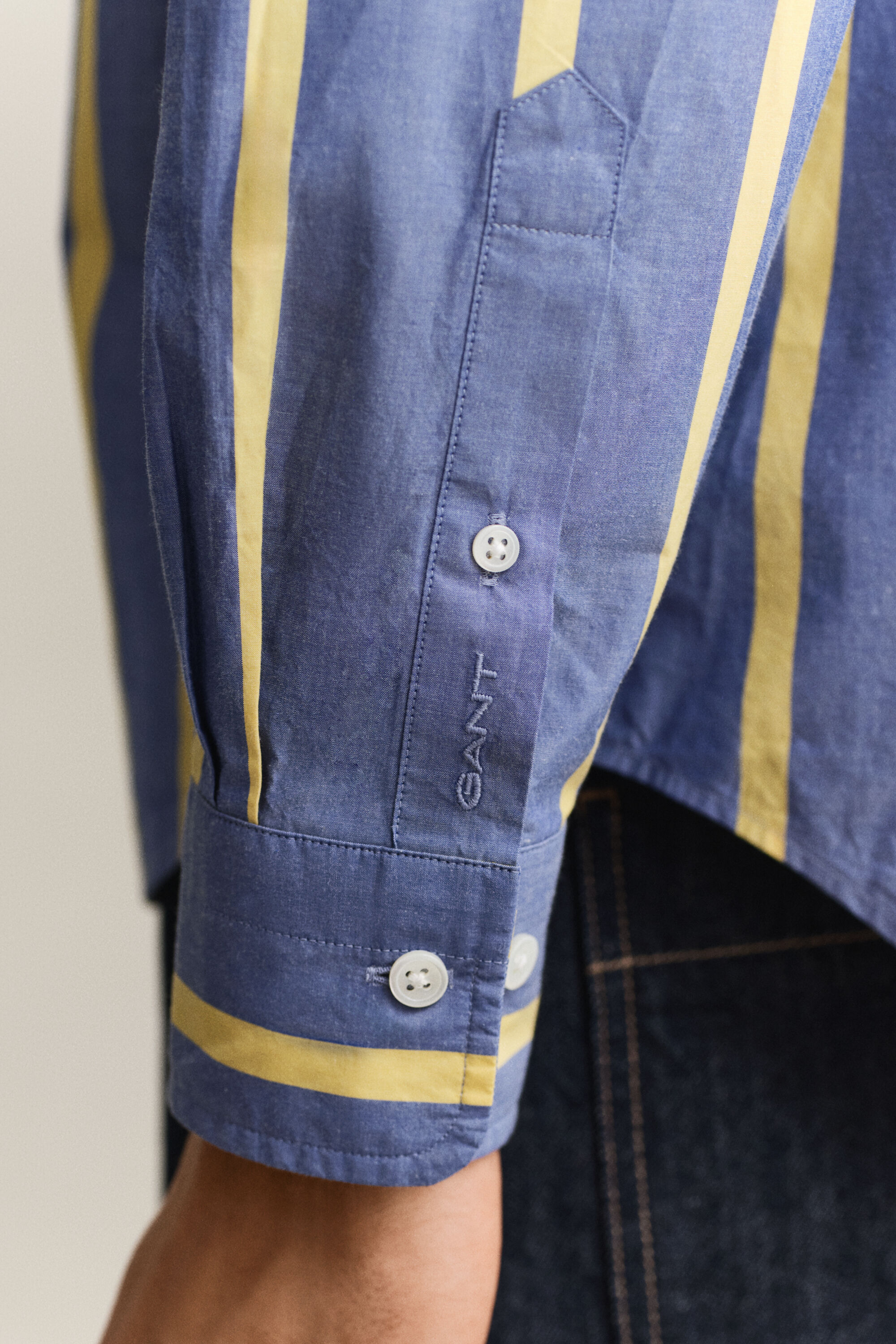 Gestreiftes Heritage Poplin Hemd