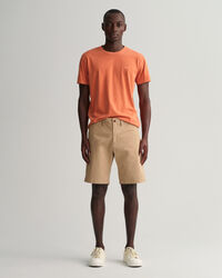 Hallden Slim Fit Twill-Shorts