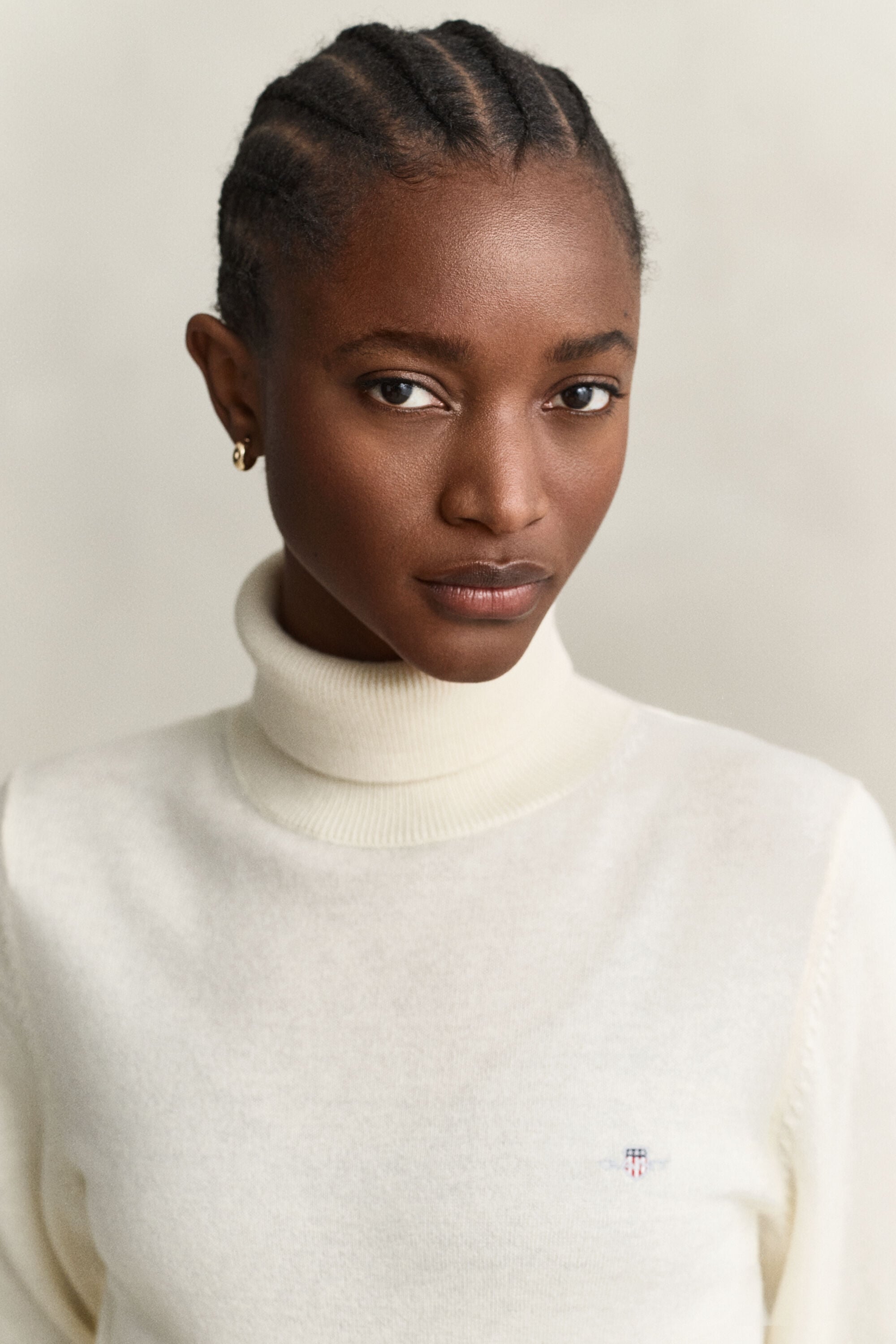 Wool Cotton Turtleneck Sweater