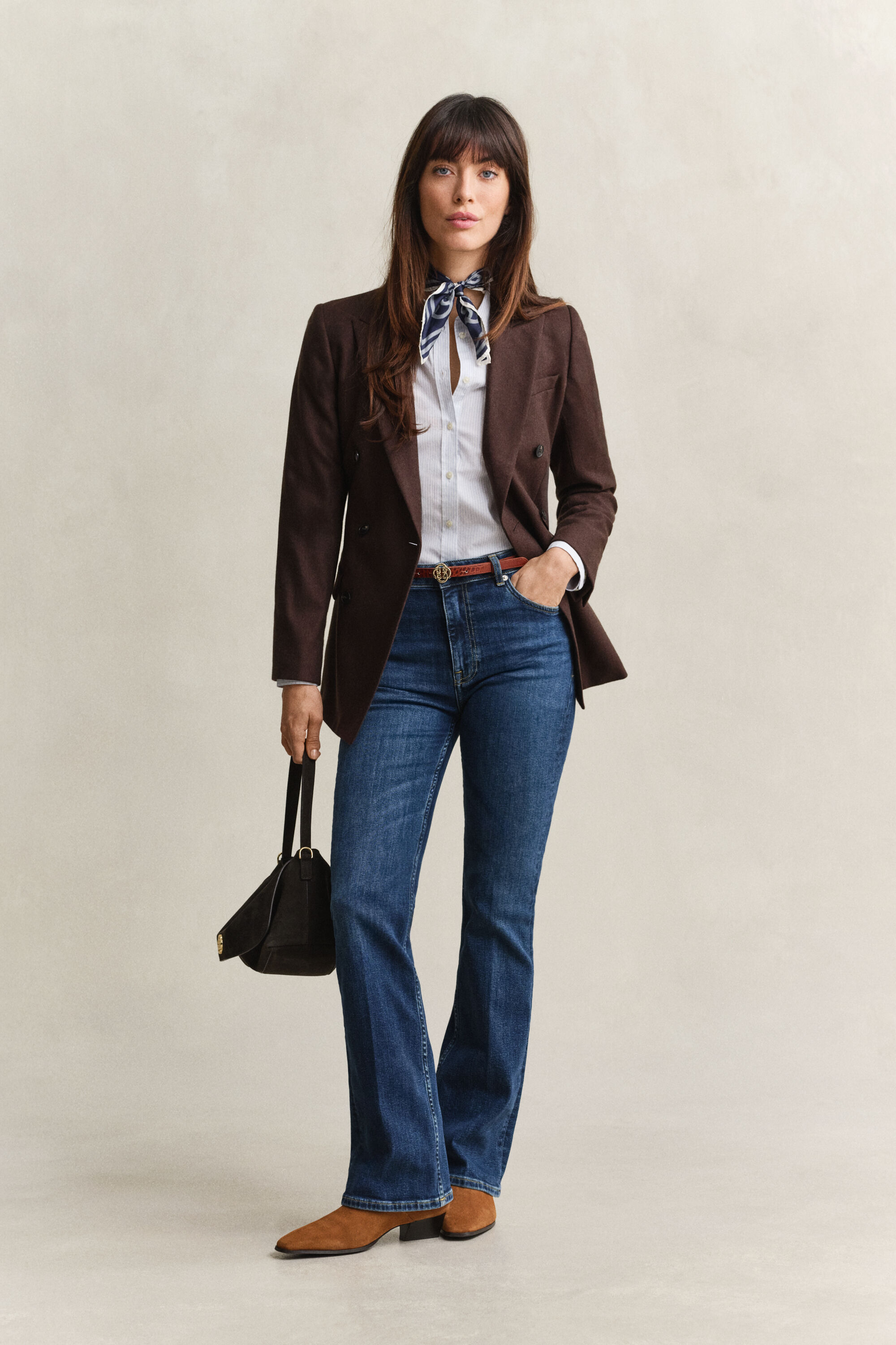 Slim Flared Stretch Jeans