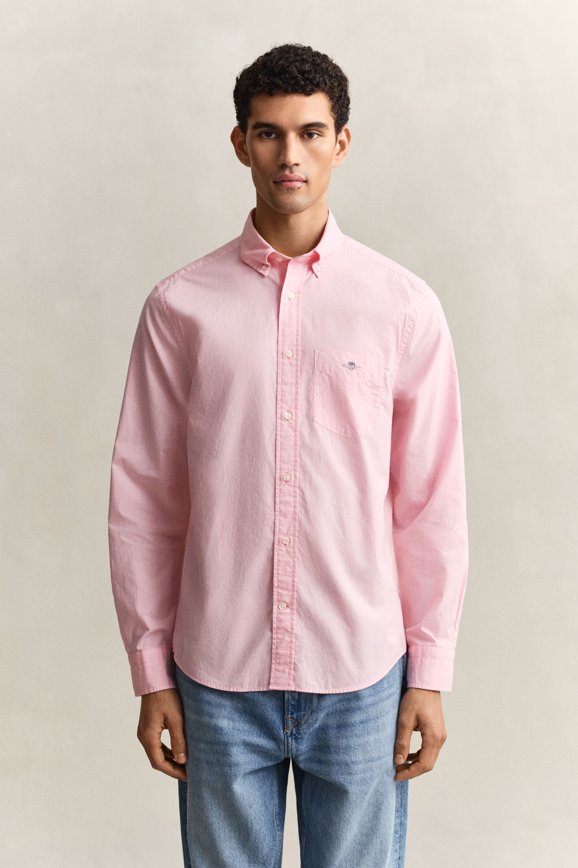 Camicia classica in popeline regular fit
